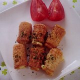 レンジでチンするから揚げ粉でチーちく～☆